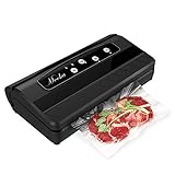 Vacuum Sealer, Mooka 4-in-1 Sealing System with Cutter, 10 Sealing Bags (FDA-Certified), Multi-use Vacuum Packing Machine and Pumping Hose, Dry & Moist Food Mode for Food Preservation (TVS-2150)