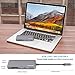 USB C Hub, Letscom 7 ports Type C Hub with USBC Charging Port, HDMI Port, 3 USB 3.0 Ports, SD & MicroSD Card Reader, Portable for MacBook Pro, Chromebook Pixel and More Type-C Devices (Grey)