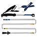 Naturehike Foldable Trekking Pole, Collapsible and Adjustable Hiking Walking Stick Poles for Outdoor Climbing with Lever Lock and Carry Sack(5-Section)