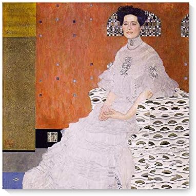 グスタフ クリムト 人物画 印刷 複製画 絵画 ポスター 世界の名画 世紀末美術 ウィーン分離派 象徴主義 インテリア フレーム 木枠付きの完成品 50x50cm