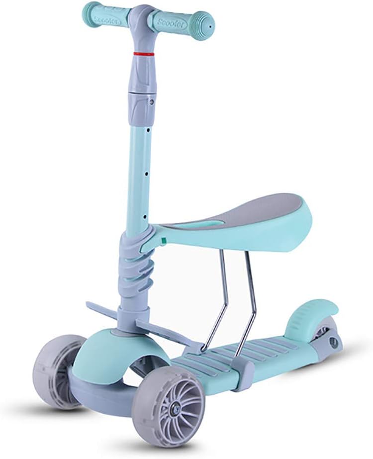 3 In 1 Kids Children Scooter Baby Walker Three-Wheeled Detachable Seat Adult Children Kick Scooter Baby Health Sports