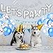 Legendog Paw Print Balloons, Cat Birthday Hat, Happy Birthday Banner, Foil Balloons, Pawty Letters Decorations