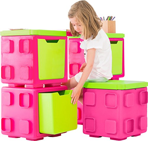 image for Chillafish BOX and BOXTOP Bundle: Connectable Toy Storage and Play Sys