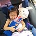 Cute Doll Car Seat Strap Belt Cushion Cover for Kids Children, Adjustable Pillow Pad Vehicle Car Safety Belt Toy Pet Protect Shoulder Chest Child (Rabbit)