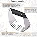 Dough Blender - Stainless Steel Pastry Cutter Set, Blender + Scraper + Brush, Professional Baking Tools