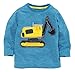 Fiream Boys' Cotton Crewneck Long Sleeve Cartoon T-shirt(1104,3T)