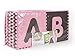 Tadpoles cpmsev529 ABC Floor Mat, Pink/Brown, 36 sq ft