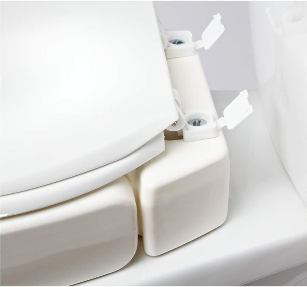 Carex Hinged Toilet Seat Riser, Adds 3.5 Inches of Height to Toilet, 300 Pound Weight Capacity, Hinged for Easy Cleaning: Health & Personal Care