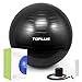 TOPLUS Exercise Ball (Multiple Sizes) Extra Thick Yoga Ball Chair for Fitness, Stability, Balance, Pilates, Birthing - Anti Burst Supports 2200lbs - Includes Quick Pump & Professional Guide