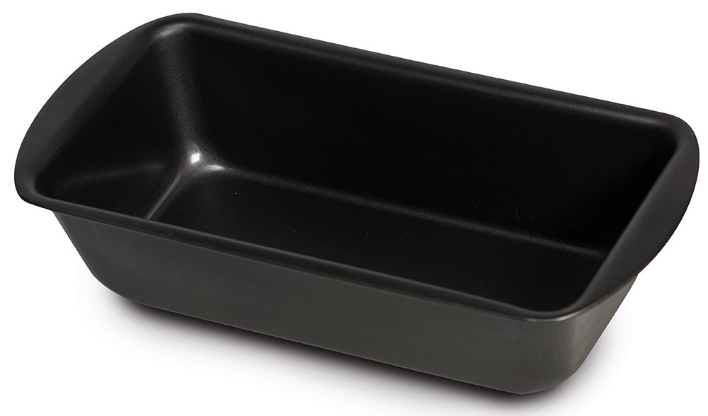 Guardini Gardenia Plumcake Mould 21 x 10 cm, Steel with Non-Stick Coating, Black