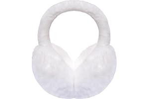 Sdfvsdg Womens Warm Ear Muffs Winter Faux Fur Earmuffs Fluffy Ear Warmer Fuzzy Adjustable Foldable Ear Covers Cold Weather