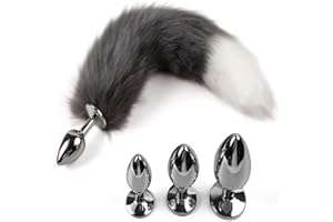 Fox Tail Butt Plug, Multi-Function Long Tail Fur Anal Plug Sex Adult Toy, Fashion Animal Tail Butt Cosplay Flirting Tools Toy