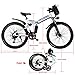ANCHEER 2019 Folding Electric Mountain Bike/Ebike, 26”Electric Bike with 36V 8AH Lithium-Ion Battery for Adult, and Dual Disc Brake (White)thumb 2