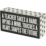 Primitives by Kathy 21495 Polka Dot Trimmed Box Sign, 3