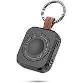 for Samsung Galaxy Watch Charger,1200mAh Portable Charger for Samsung Galaxy Watch 8/8 Classic/7/Ultra/6/6 Classic/5/5 Pro/4/3,Active 2/1 (Black)