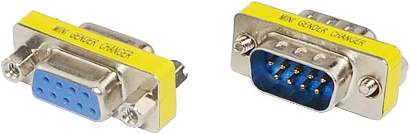 BGTXINGI 20PCS(10Pairs) DB9 9 Pin Male to Male Female to Female RS-232 Plate Insert Type Connectors Serial to Terminal Cable Gender Changer Coupler Adapter Assortment Kit - Image 3
