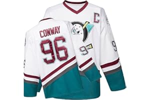 OLDTIMETOWN Youth Mighty Ducks Movie Hockey Jersey 90S Hip Hop Adults Clothing for Party, Stitched Letters and Numbers