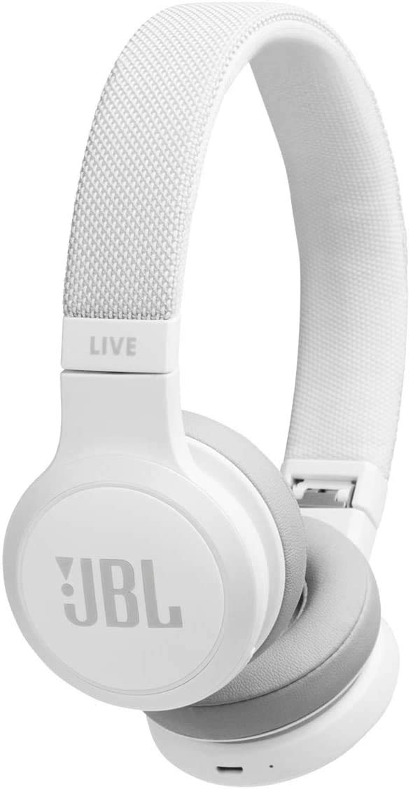 JBL Live 400BT – Headphones (Wireless, Headband, Binaural, 20-20000 Hz, 32 Ω, White)