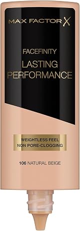Max Factor Lasting Performance Foundation 106 Natural Beige 35ml Full Coverage view 2