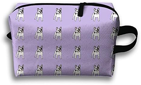 YU TING COOL Lovely Bulldog Lightweight Travel Cosmetic Pouch Makeup Bags Storage Organizer Bag