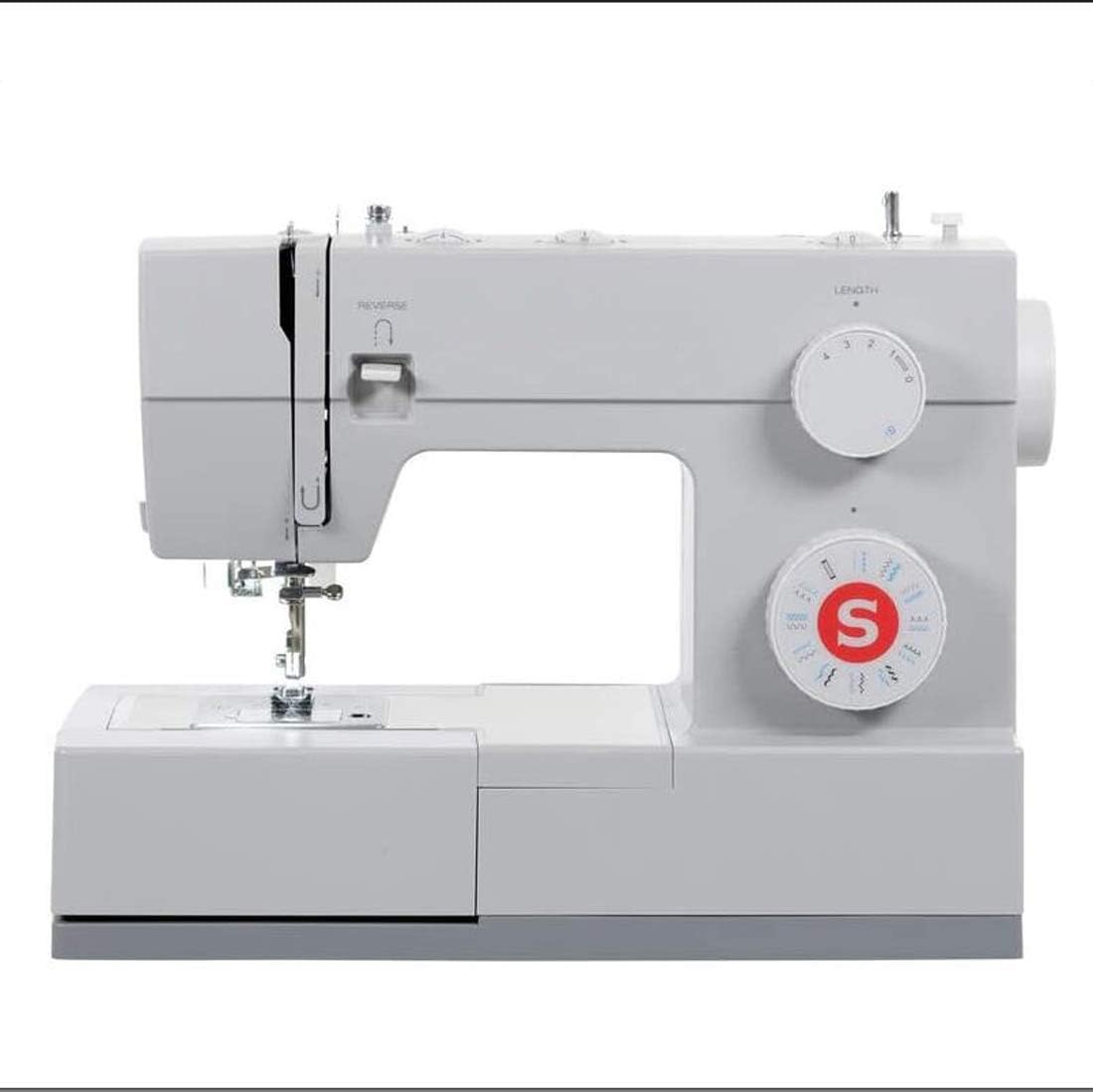 Heavy-Duty Sewing Machine with 23 Built-in Stitches-12 Decorative Stitches, 60% Powerful Motor and Automatic Stitch Threader, Ideal for Sewing All Types of Fabrics Easily