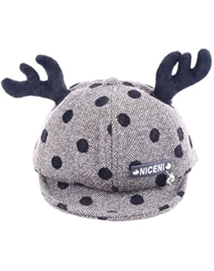 Wave Point Antlers Baby Unisex Peaked Cap Baseball Cap Truck Hat for Baby Boy and Girl 0-36 Month