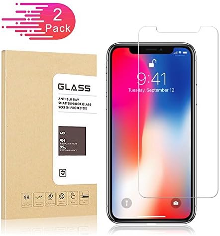 Arguta for iPhone X Screen Protector, [2-Pack] Case Friendly 3D Touch Compatible Anti-Scratch 9H Hardness Empered Glass Screen Protector for Apple iPhone X(2017)