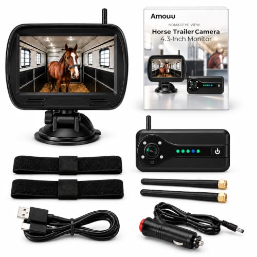 Amouu Wireless Horse Trailer Camera