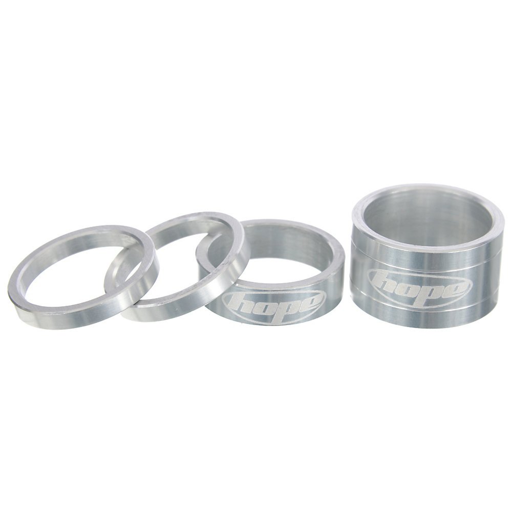 Hope Steuersatz-Spacer 1 1/8" Aluminium Farbe Silber