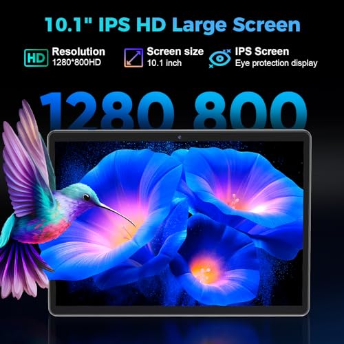 Android 16 Tablet with Keyboard, 2026 Android Tablet 10 inch, 26GB+256GB+2TB Expand, Electronic Tablet PC with Gemini, 8-Core, 8000mAh, 5G WiFi, GMS, 2 in 1 Tablet with Case/Mouse/Stylus(Black Case)