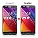TANTEK [2-Pack Screen Protector for Asus Zenfone 2 (5.5 Inch),Tempered Glass Film,Ultra Clear,Anti Scratch,Bubble Free,Case Friendly