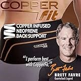 Copper Fit Deluxe Compression Lower Back Support AS SEEN ON TV New - Use with or Without The Support Panel (Large/XLarge (39