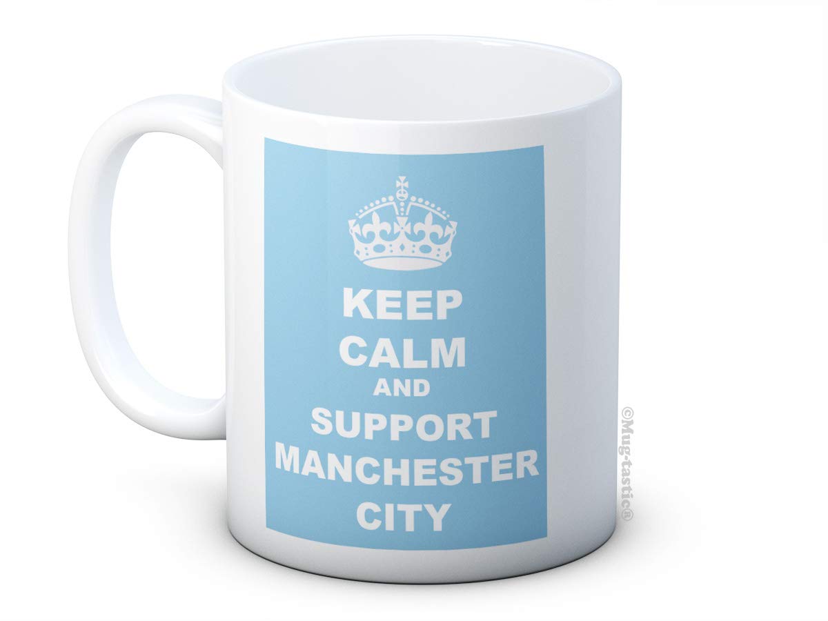 Keep Calm and Support Manchester City - Ceramic Coffee Mug