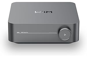 WiiM Amp Pro: Multiroom Streaming Amplifier | Compatible with Google Cast, Alexa | HDMI, Voice Control | Stream from Spotify,