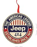 Jeep 4 X 4 American Legend Christmas Tree Holiday Ornament Printed Double- 2 Sided Decoration Great Unisex