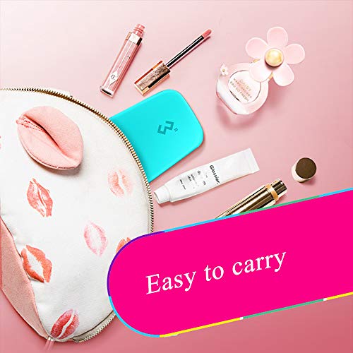 Woniutch Bulk Contact Lens Case Travel Kit with Mirror,6 Sets Design (Blue)