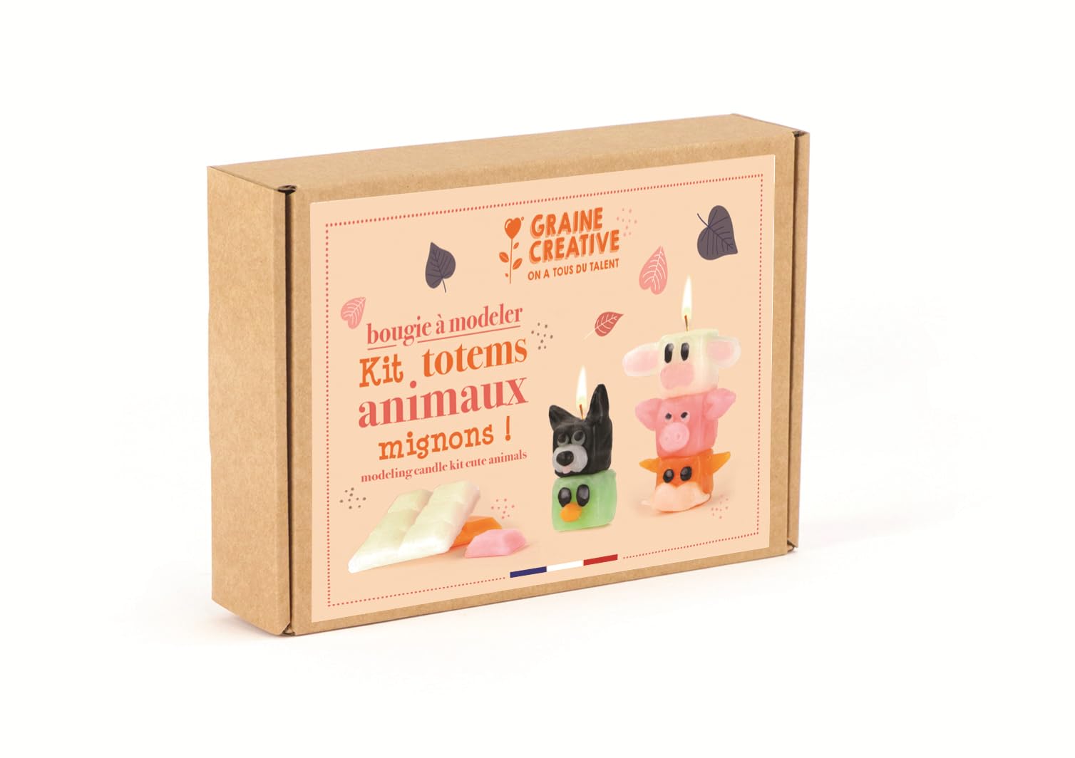 Graine Créative Craft Kit - Animal-shaped Candle Making - For Kids 6+