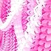 Hanging Garland Four-Leaf Tissue Paper Flower Garland Reusable Party Streamers for Party Wedding Decorations, 11.81 Feet/3.6M Each, Pack of 6 (Pink Set 6PC)