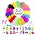 NEFUTRY Rubber Loom Bands Mega Refill 9600 Loom Bracelet Making Kit in 16 Colors, 16 Packs S Clips, 20 Lovely Charms