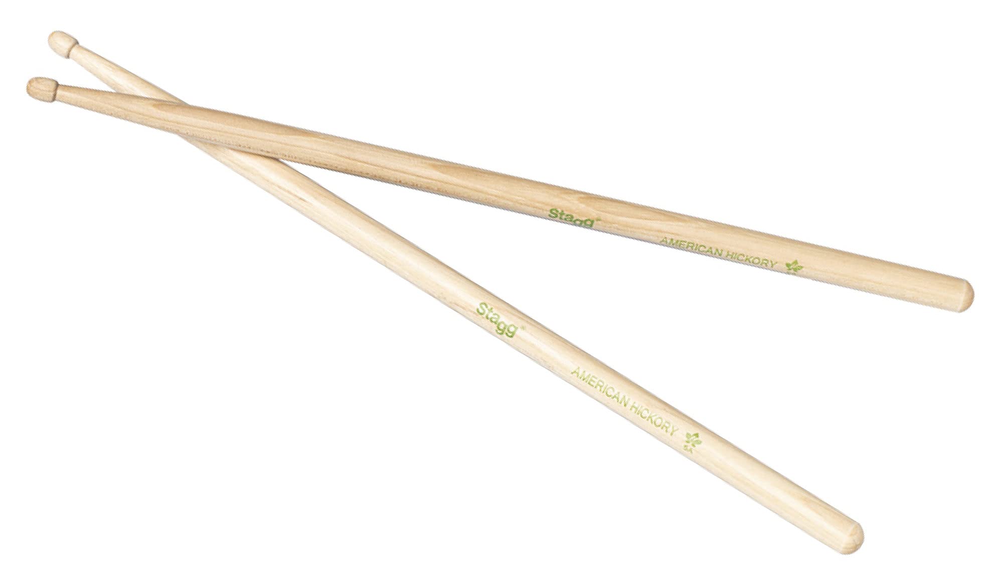 Stagg V Series Hickory Drum Sticks - 5A Wood Tip - SHV5A