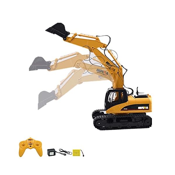 HSP Himoto 15-Kanal professioneller 2.4GHz Edition RC Ferngesteuerter Raupenbagger, viele Metallbauteile, Licht, Sound…