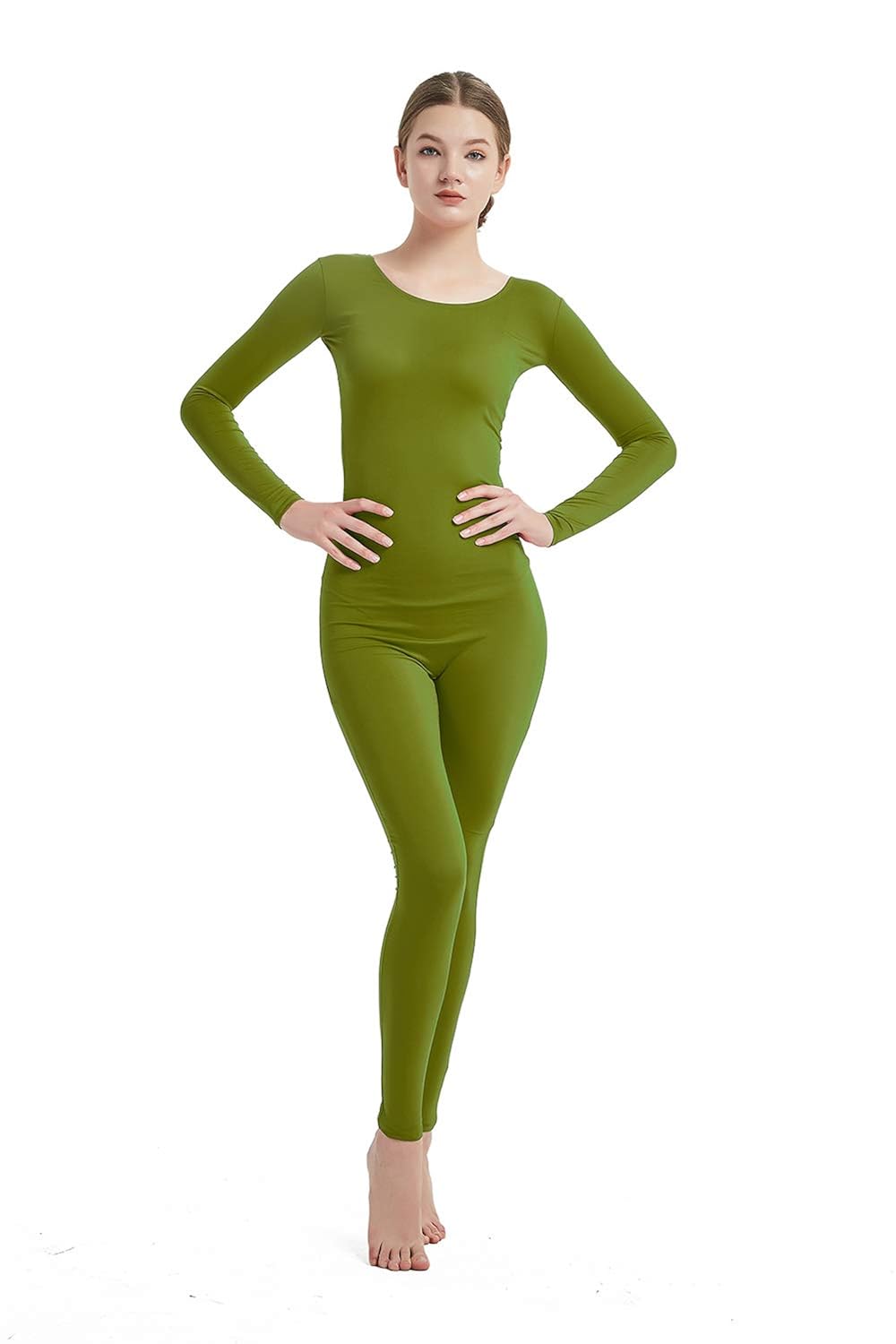 Full Bodysuit Womens Long Sleeve One Piece Jumpsuit Spandex Zentai
