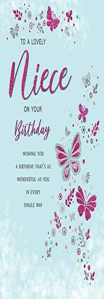 Regal Publishing Modern Birthday Card Niece - 9 x 6 inches, C80741
