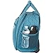 DELSEY PARIS Quilted Rolling Tote Bag Under-Seater with 2 Wheels, Teal, One Size