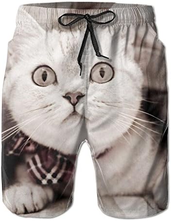 Men's Fashion Boardshorts Cat What Happen Beach Shorts Quick Dry