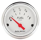 Auto Meter 1317 Arctic White Fuel Level Gauge