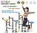 Marble Run Game Translucent Marble Maze STEM Educational Marble Race Track Building Construction Toys, Perfect for Boys and Girls Age 3 4 5 6 + Year Old - 102 Marbulous PCS + 40 Glass Marbles