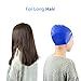 TURATA Swimming Cap 2 Pack Swim Caps Waterproof Unisex Premium Silicone No-Slip Swimming Hat for Adults Kids Woman and Men One Size Hat - Black & Blue (Black)