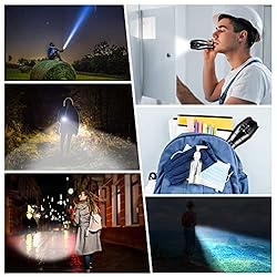 Esgofo LED Flashlights 2 Pack Bright Powerful EDC