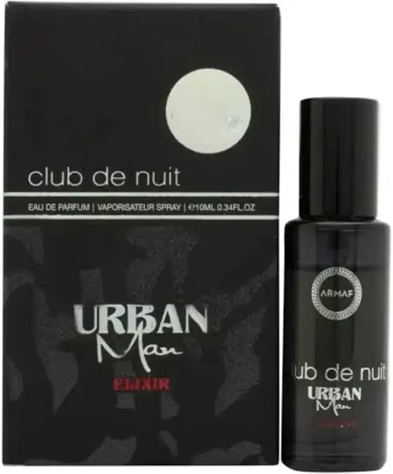 ARMAF Club De Nuit Urban Man Elixir EDP 10ml Travel Spray Mens Fragrance